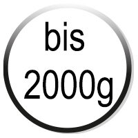 bis 2000g